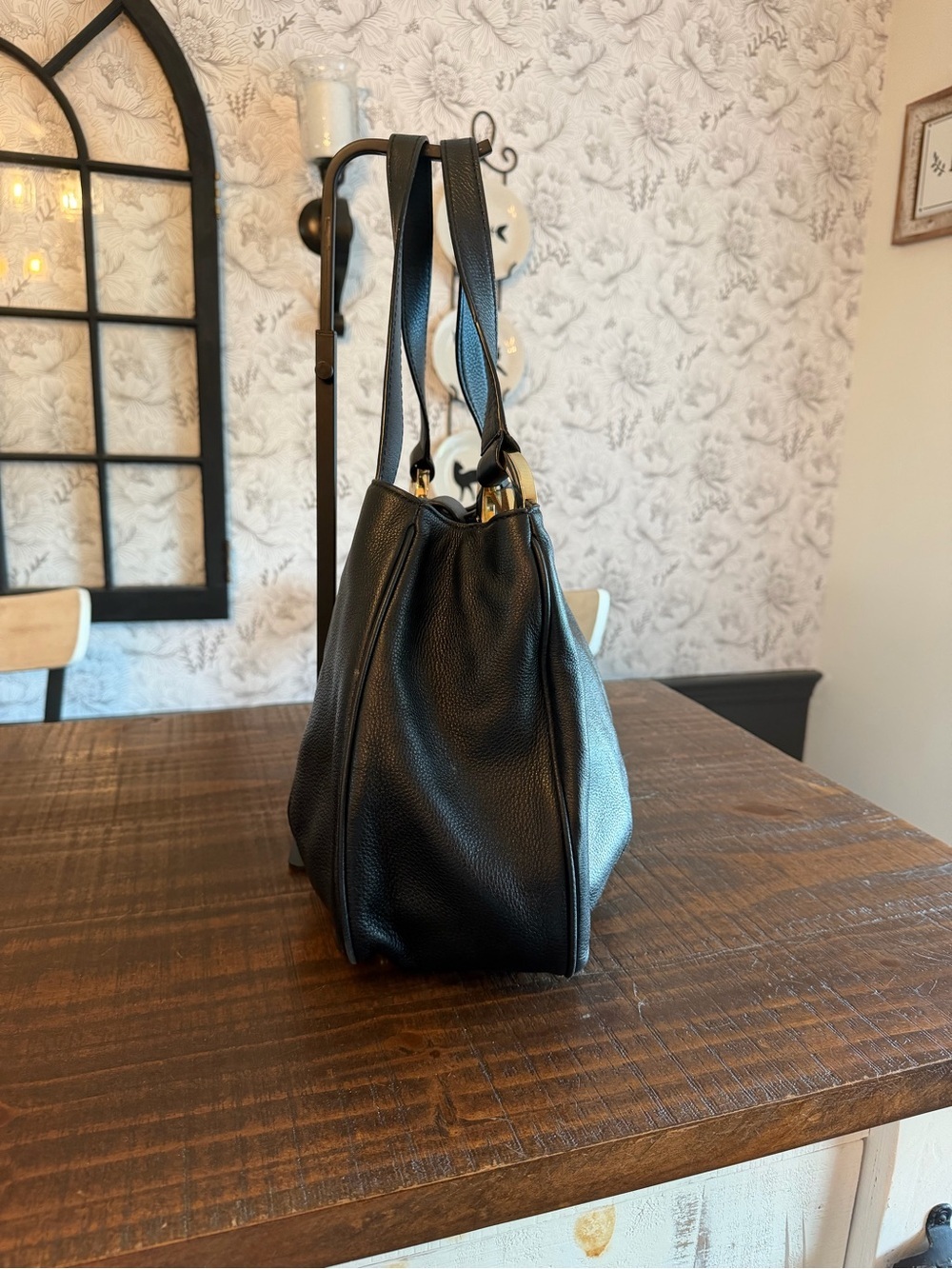 MICHAEL Michael Kors Black Fulton East West Tote EUC - Picture 4 of 5